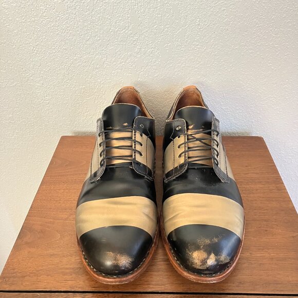 Office of Angela Scott Mr. Smith EU43 US M10 W11.5 Black and Gold Oxford - Picture 2 of 11